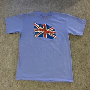 Vintage 90s Colonial Williamsburg Great Britain Center Logo Single Stitch Tee Lg